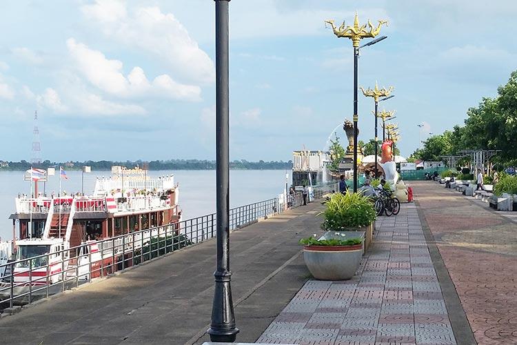 Det nye parkanlegget langs Mekongfloden er et must å besøke