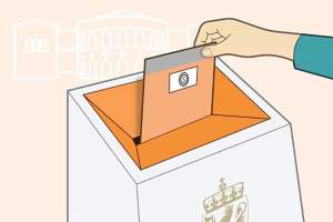 Forhåndsstemming til norsk valg frem til 1. september