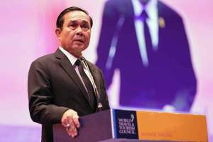 Statsminister Prayut Chan-ocha håper på gjenvalg.