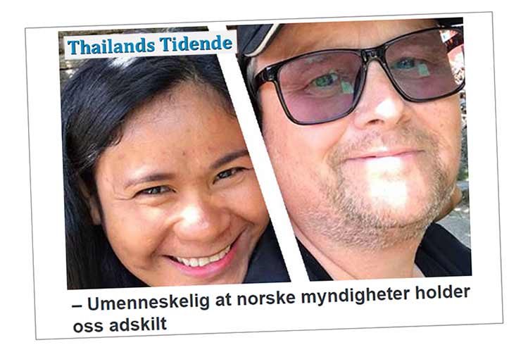 Asbjørn Rasch og samboer Sunanta sto frem i Thailands Tidende 18. mai.