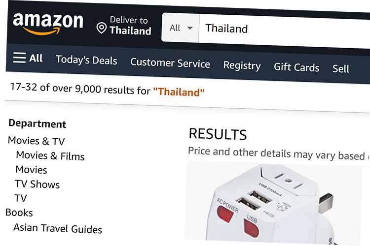 Amazon vil bruke 190 milliarder baht i Thailand