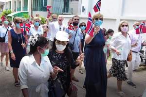 Slik så det ut den 17. mai i fjor i Pattaya. Fortsatt munnbind.