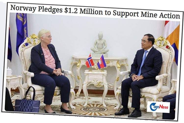 Norsk ambassad&oslash;r til Thailand og Kambodsja, Astrid Emilie Helle, m&oslash;tte 6. oktober kambodsjansk minister Ly Thuch, og lovet fornyet st&oslash;tte i &aring;rene 2025&ndash;2027.
