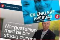 Frps webside, samt en (blå) annonsekampanje mot utlendinger før stortingsvalget i 2013.