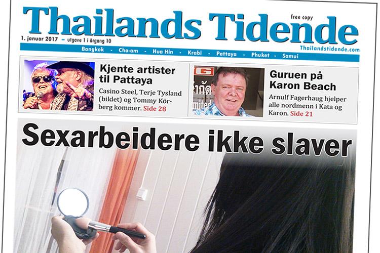 Oppslag i Thailands Tidende 1. januar i år.