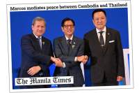 President Marcos knytter båndene mellom Kambodsjas statsminister Hun Manet (tv) og Thailands statsminister Anutin Charnvirakul.